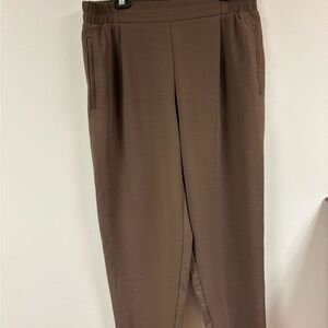 a new day Women's Signature Crepe Tapered Ankle Pull-On Pants